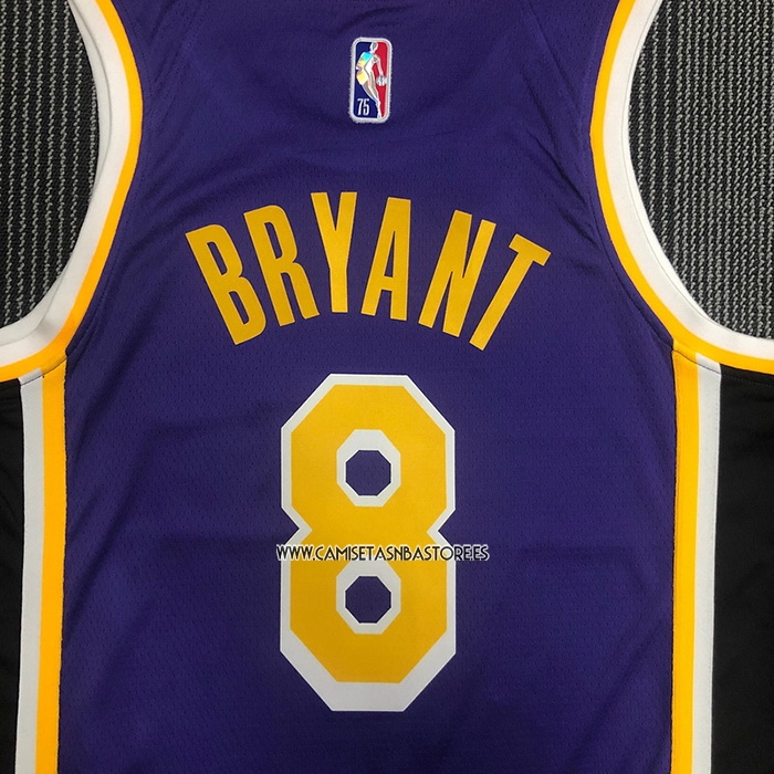 Kobe Bryant NO 8 Camiseta Los Angeles Lakers Statement 2021-22 Violeta